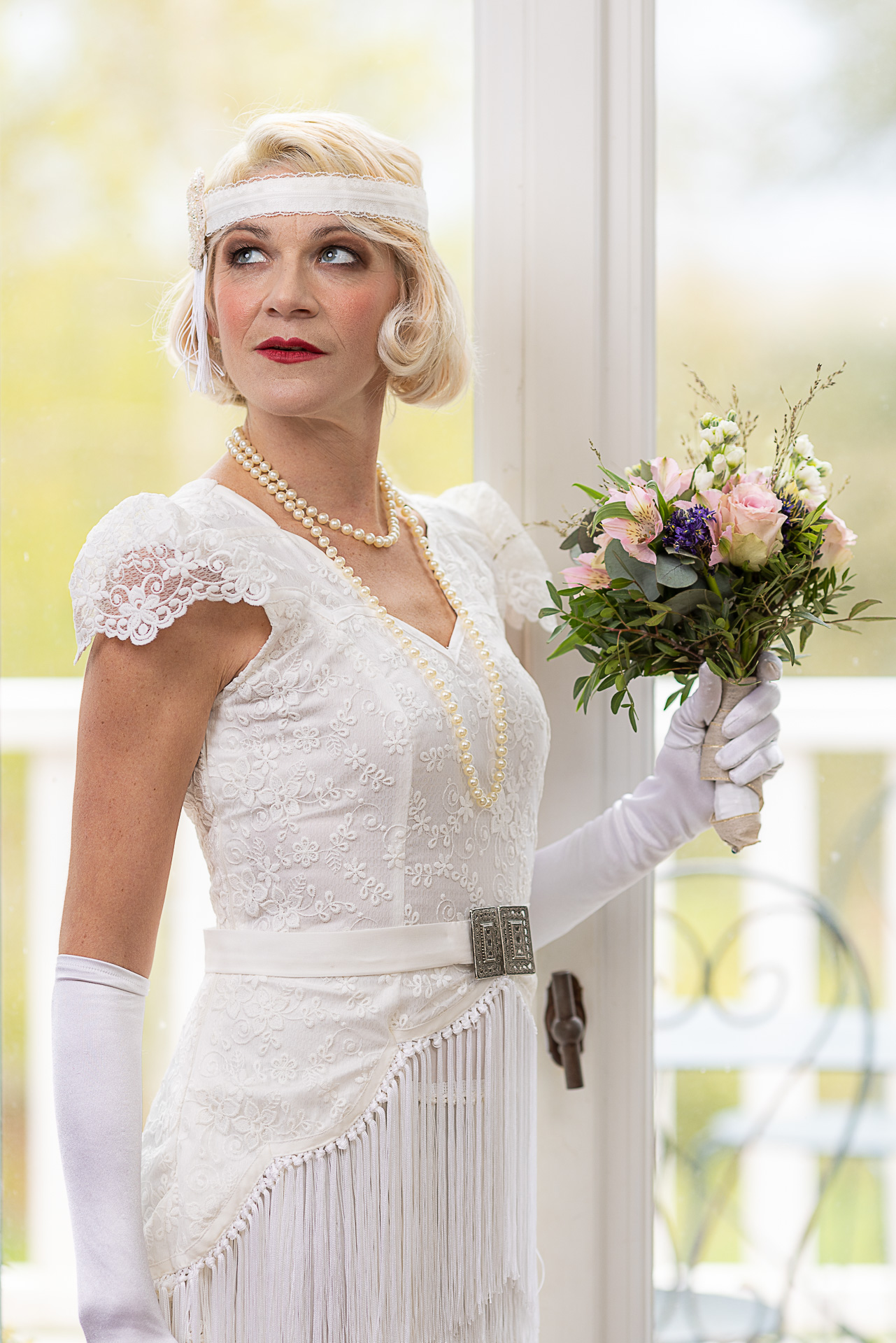 robe de mariée vintage façon années 20 gatsby