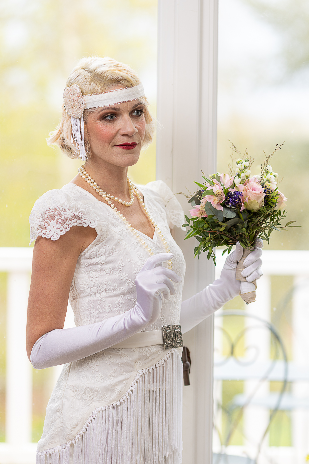 robe de mariée vintage façon années 20 gatsby