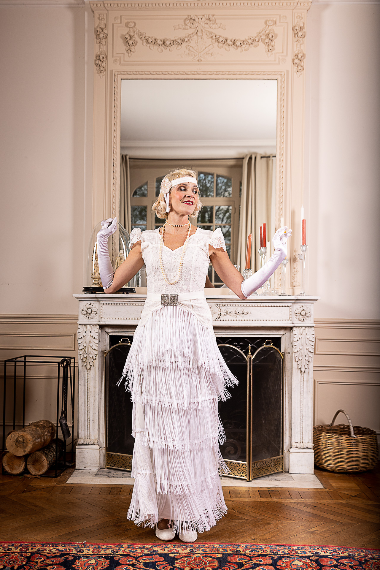 robe de mariée vintage façon années 20 gatsby