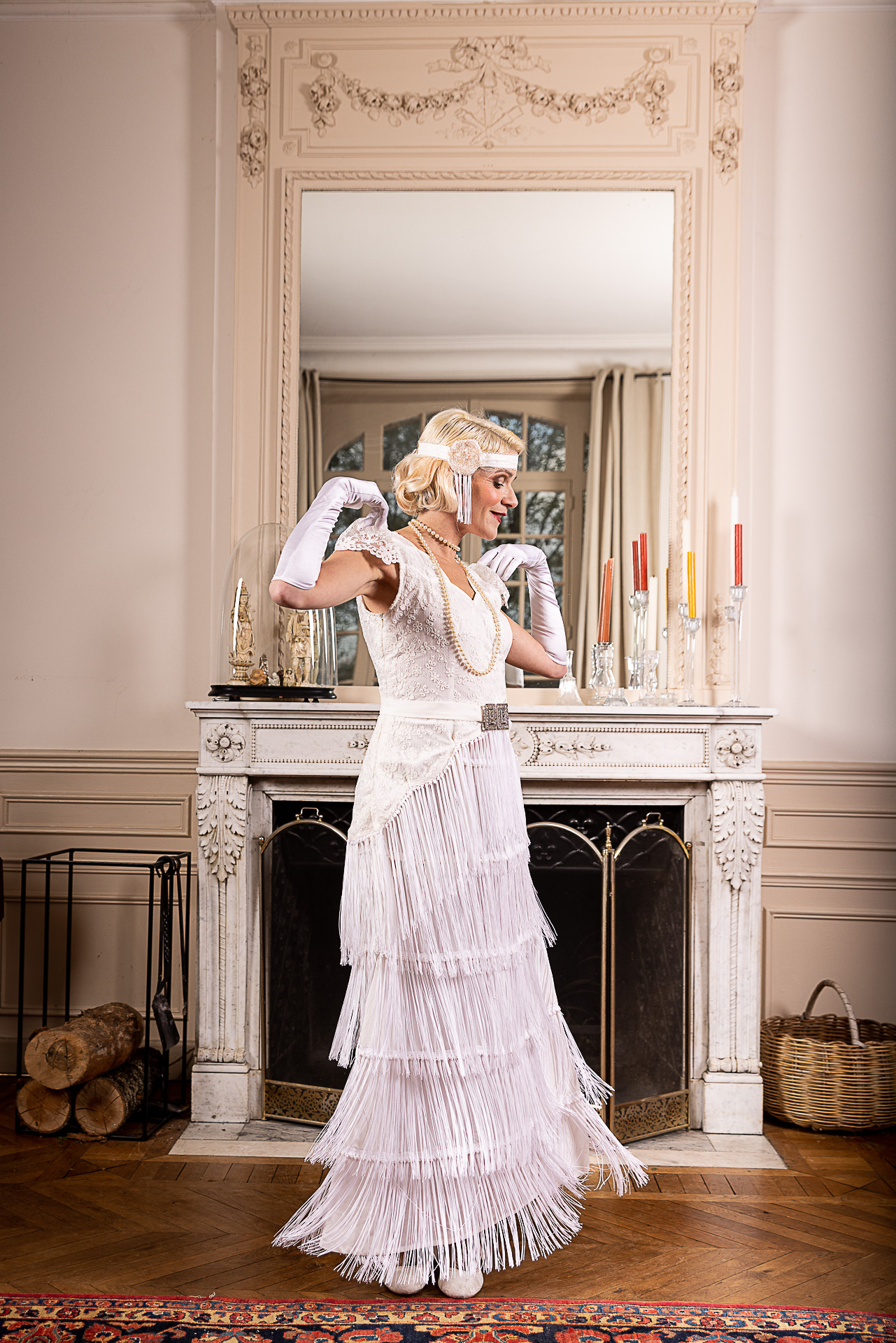 robe de mariée vintage façon années 20 gatsby