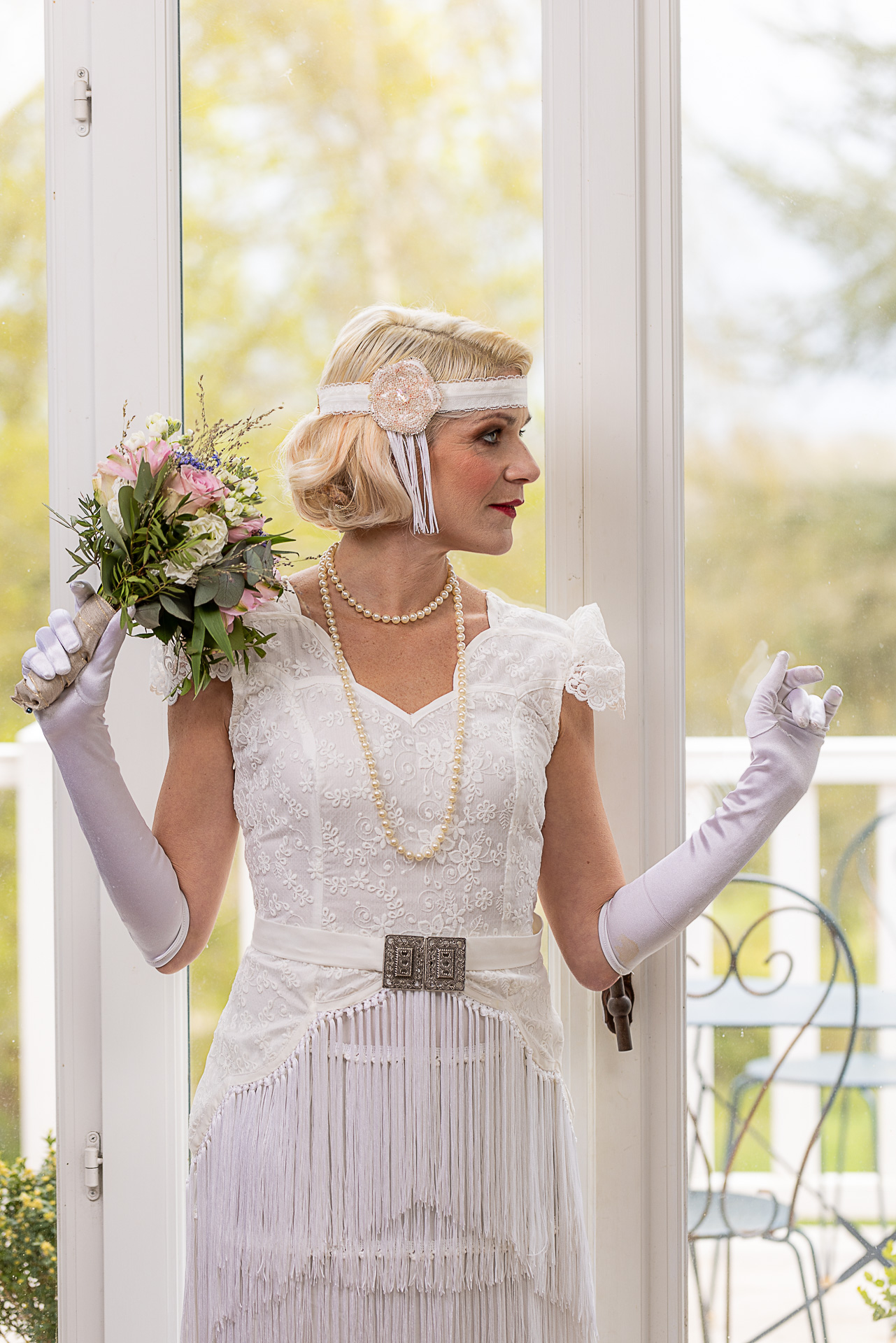 robe de mariée vintage façon années 20 gatsby