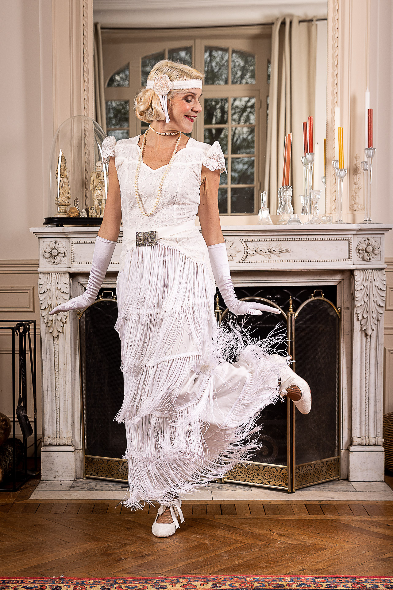robe de mariée vintage façon années 20 gatsby
