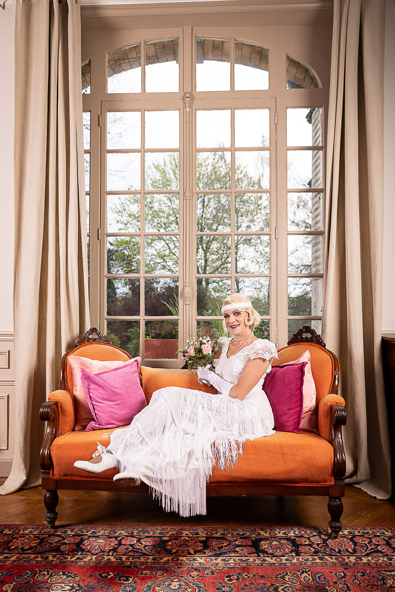 robe de mariée vintage façon années 20 gatsby