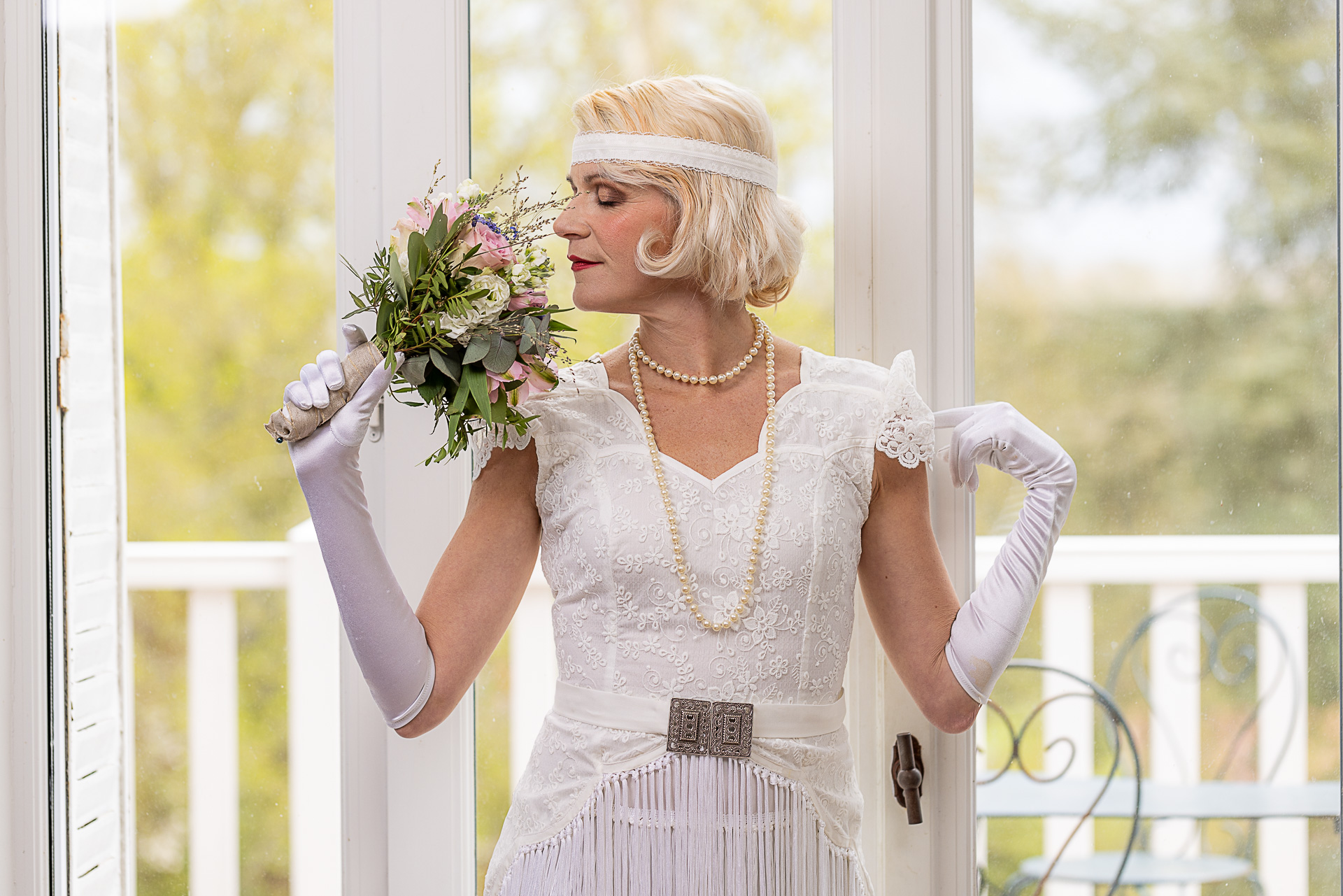 robe de mariée vintage façon années 20 gatsby