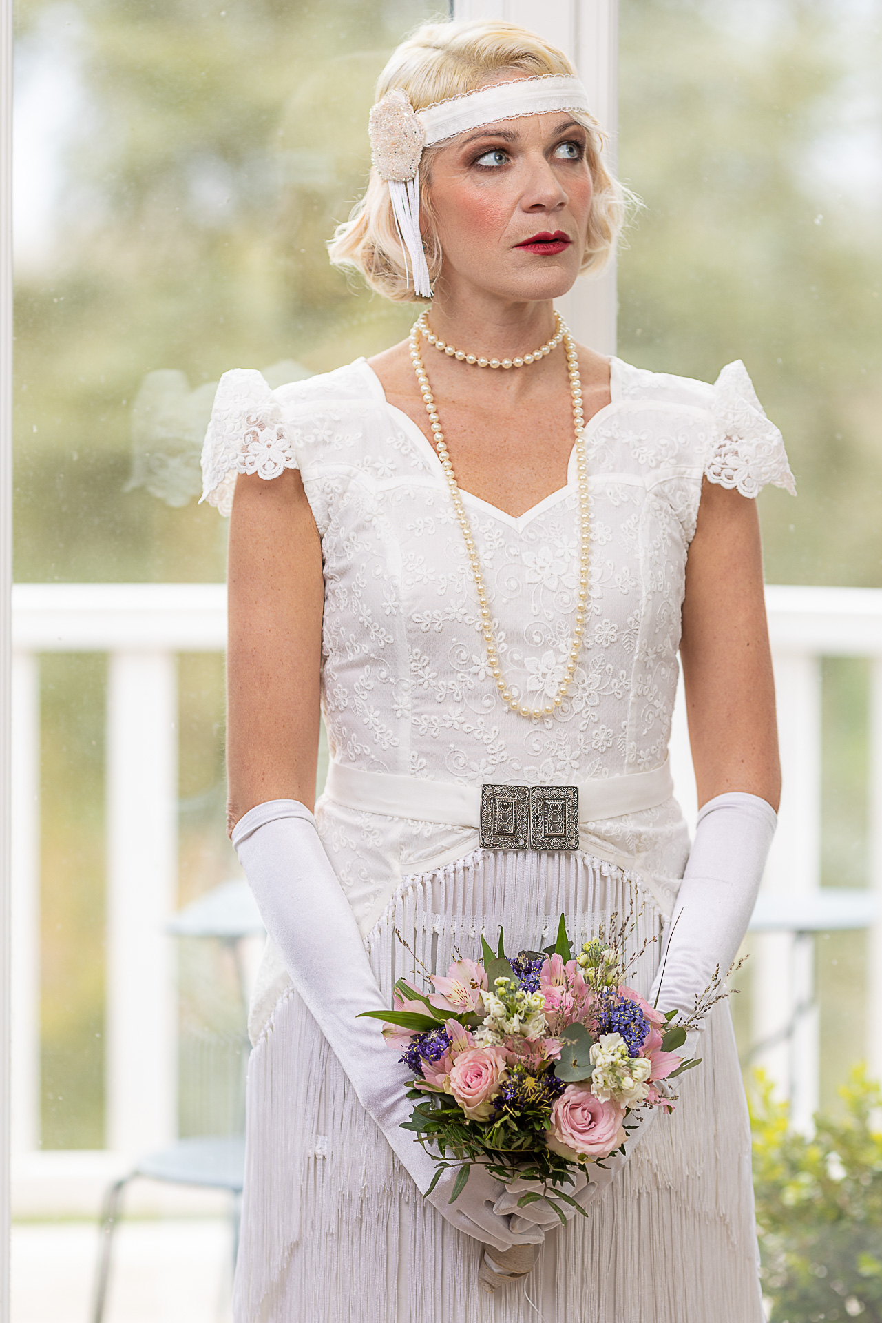 robe de mariée vintage façon années 20 gatsby
