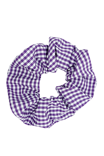 chouchou cheveux made in france fait main vichy violet