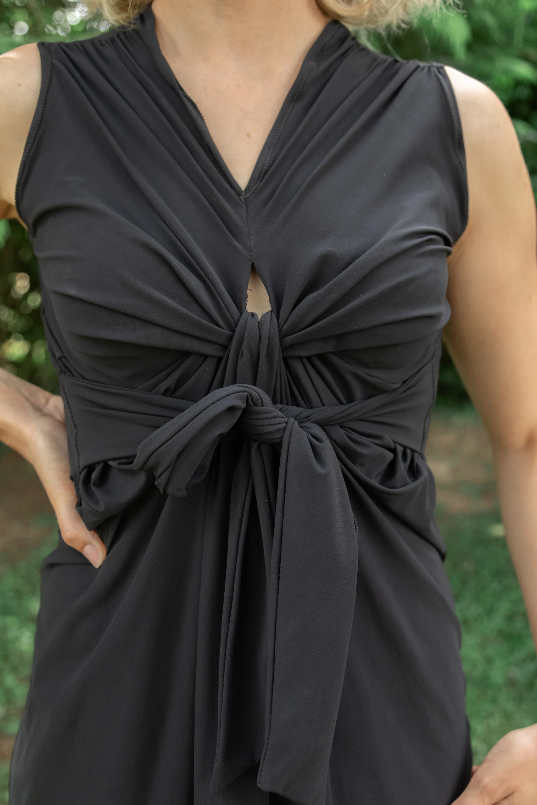 petite-robe-noire-made-in-france-drape-lycra petite robe noire made in france lycra uni