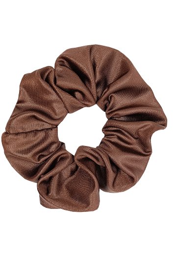 chouchou cheveux made in france fait main marron uni