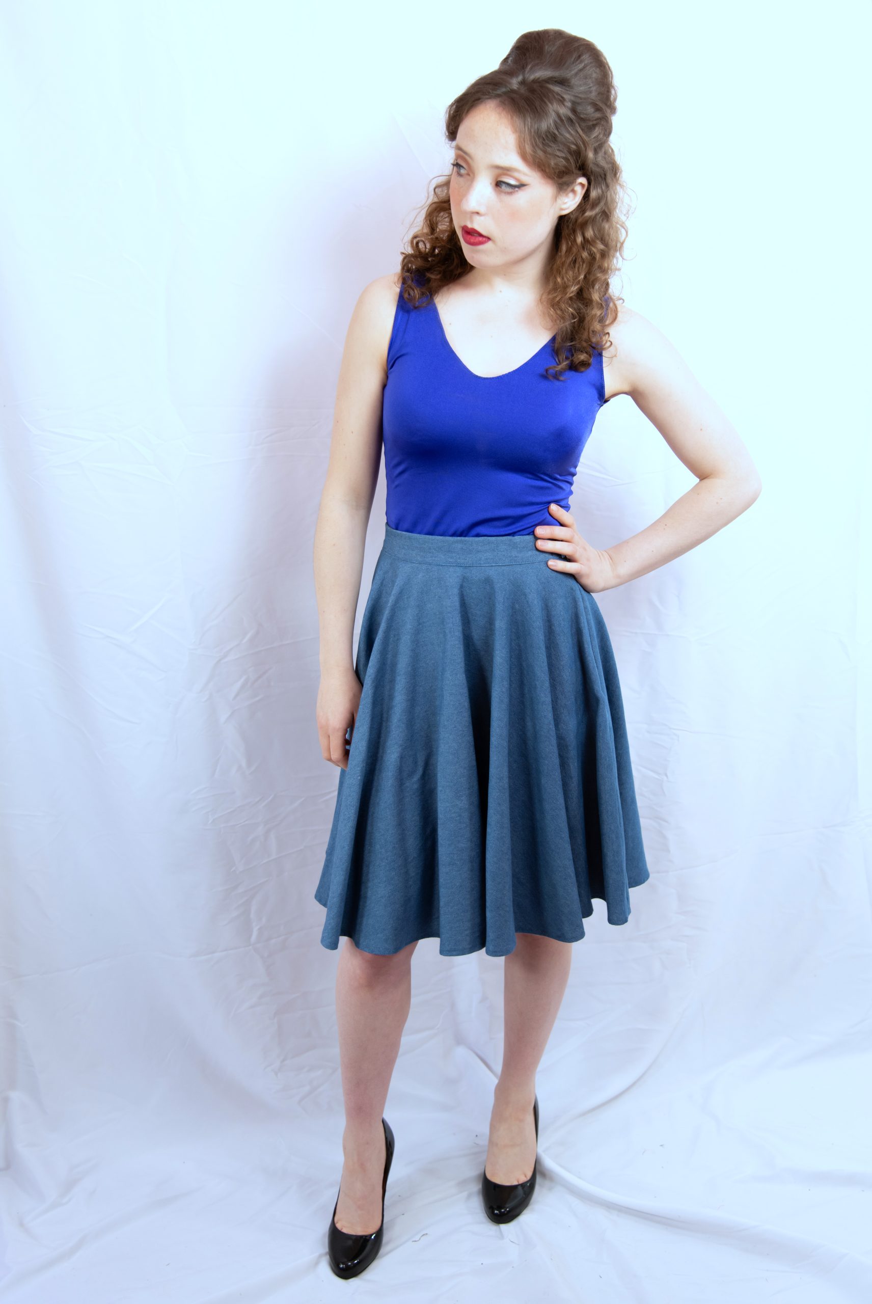 DSC_7586 haut pour femme bleu roi Made in France