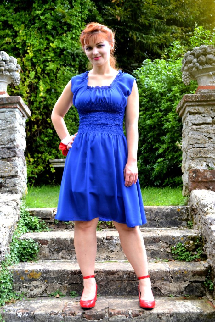 Robe Fillette Lil Cactus – Bleu Clair – Oiseaux Et Fleurs – Taille 6 – Neuf