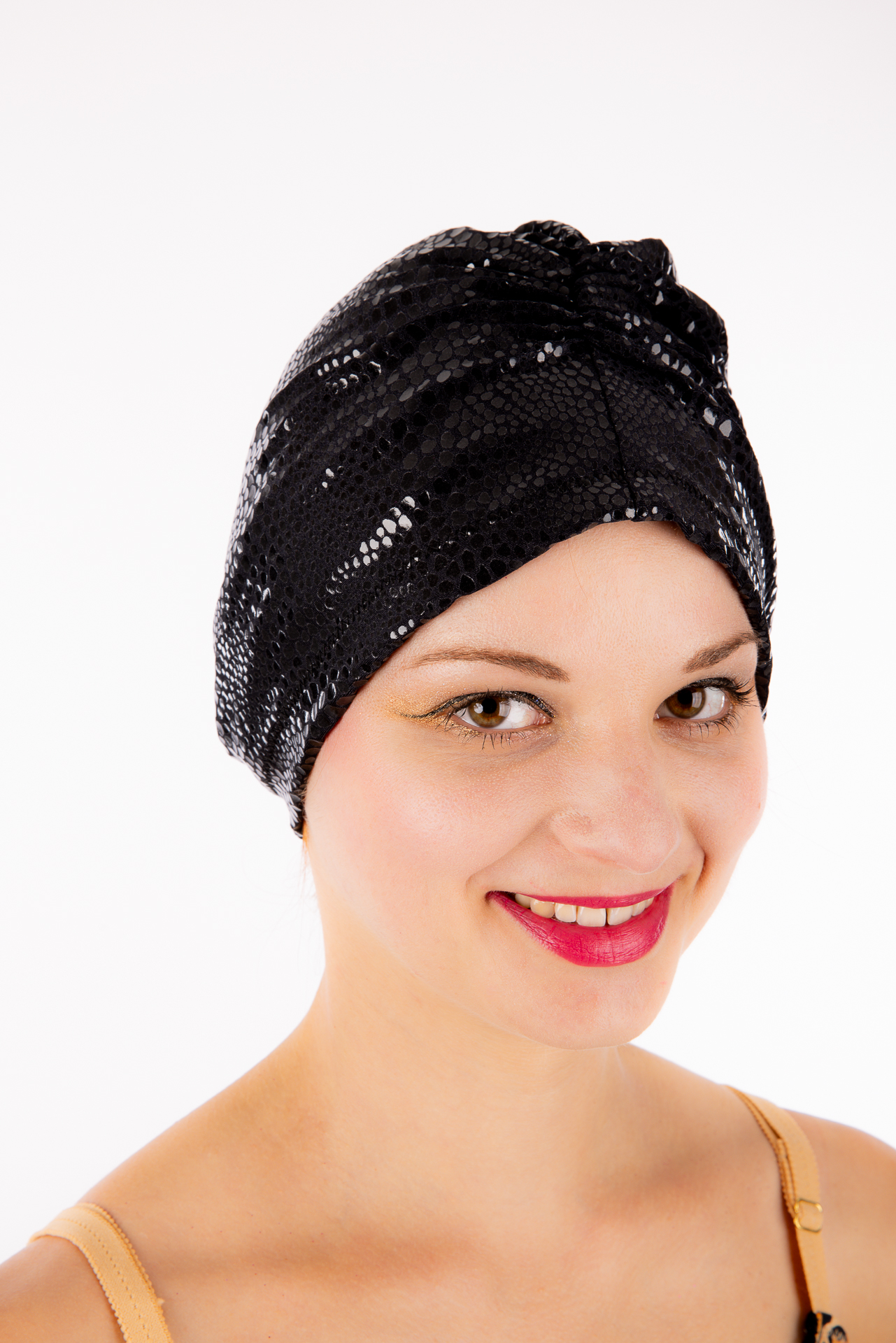 _S3A7997 turban serpent noir made in france