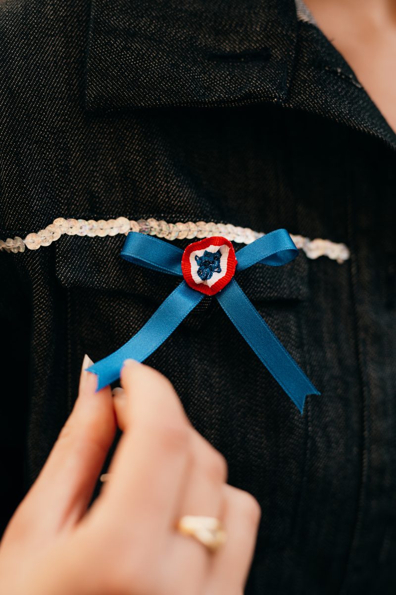 noeud cocarde broche