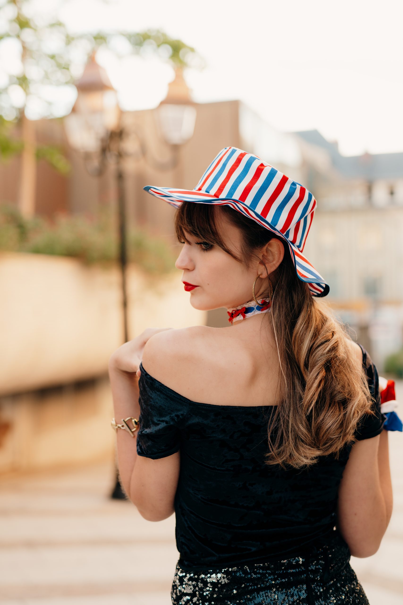 chapeau de soleil tricolore made in france