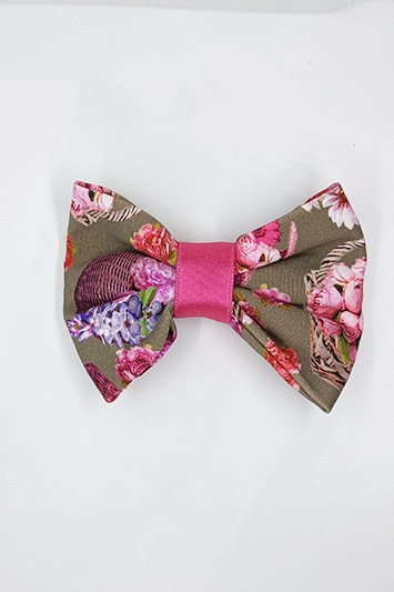 noeud marron pour cheveux Made in France