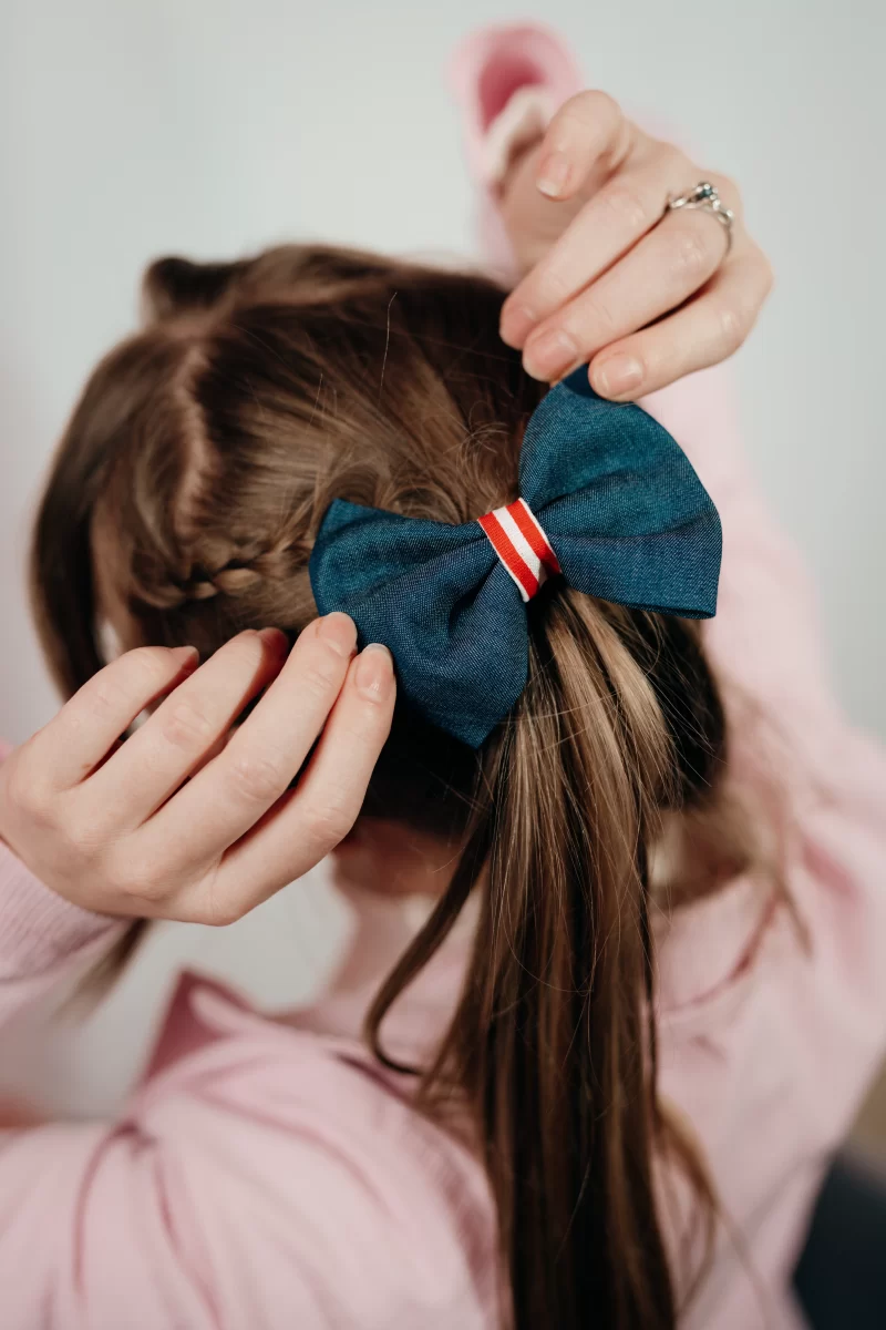 noeud pour cheveux made in france en jean