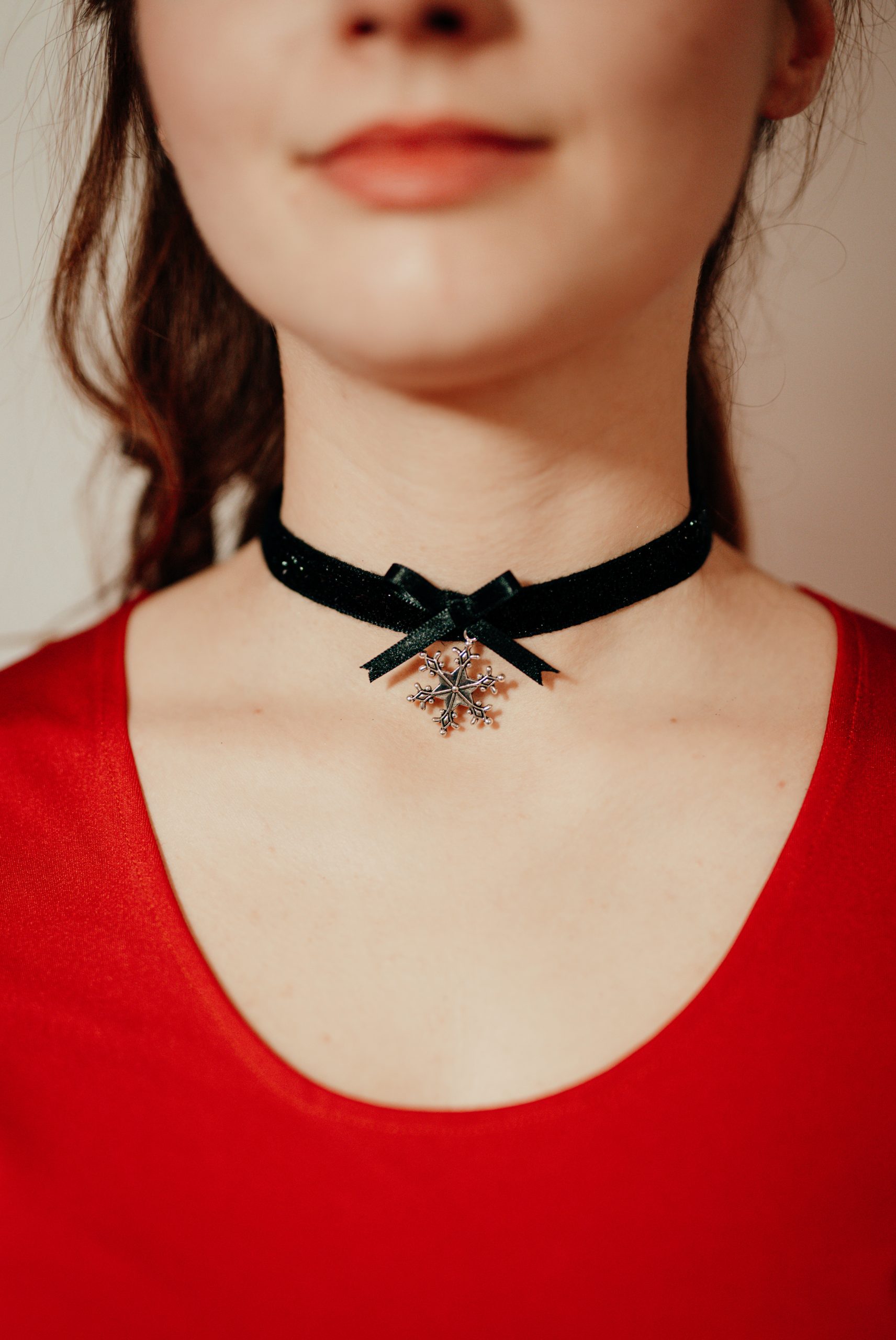 collier choker reine des Neiges Made in France