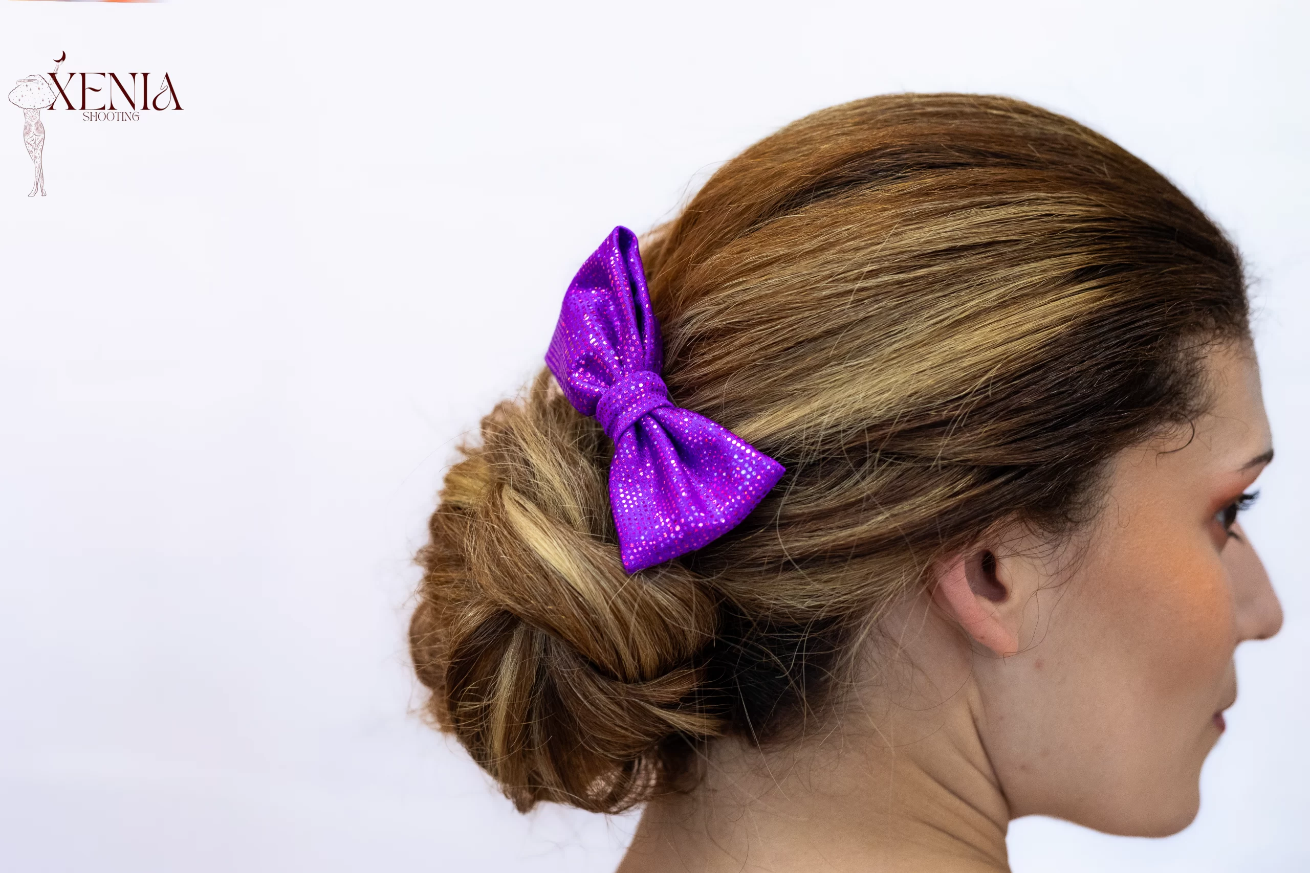 noeud-pour-cheveux-lame-violet-made-in-france noeud pour cheveux made in france en lycra violet lamé