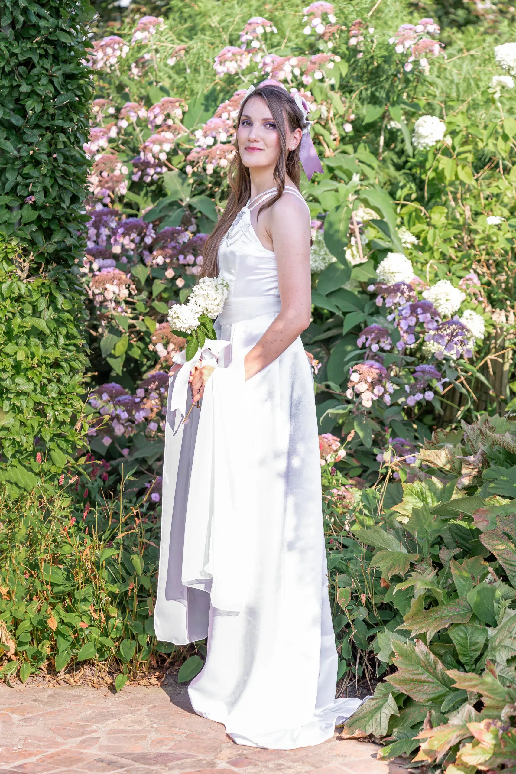 robe-de-mariee-vintage-art-nouveau-romantique-made-in-france-satin-blanc robe de mariée vintage romantique art nouveau satin blanc made in france