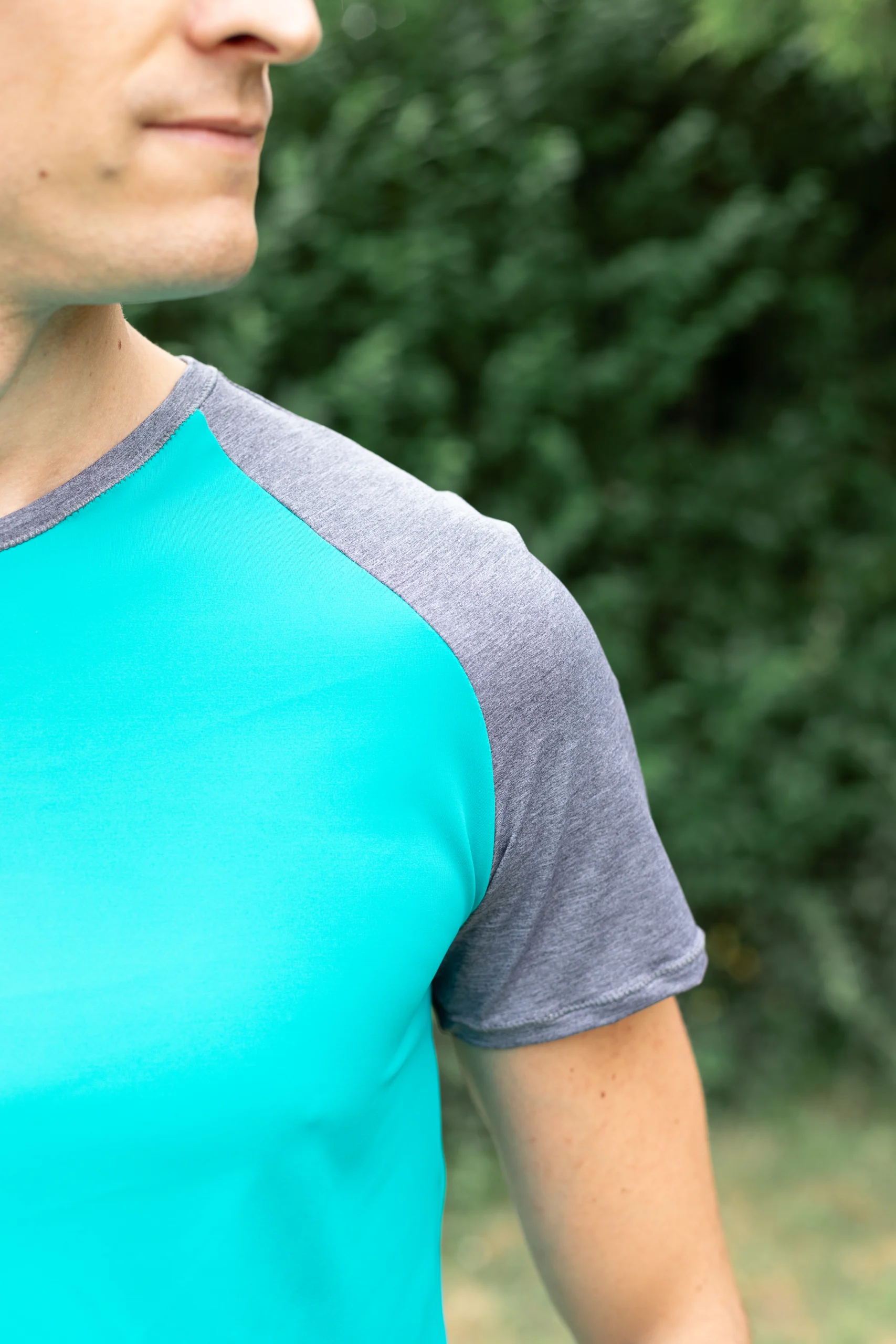 tee-shirt-sport-vert-homme-made-in-france tee-shirt homme vert made in france sport