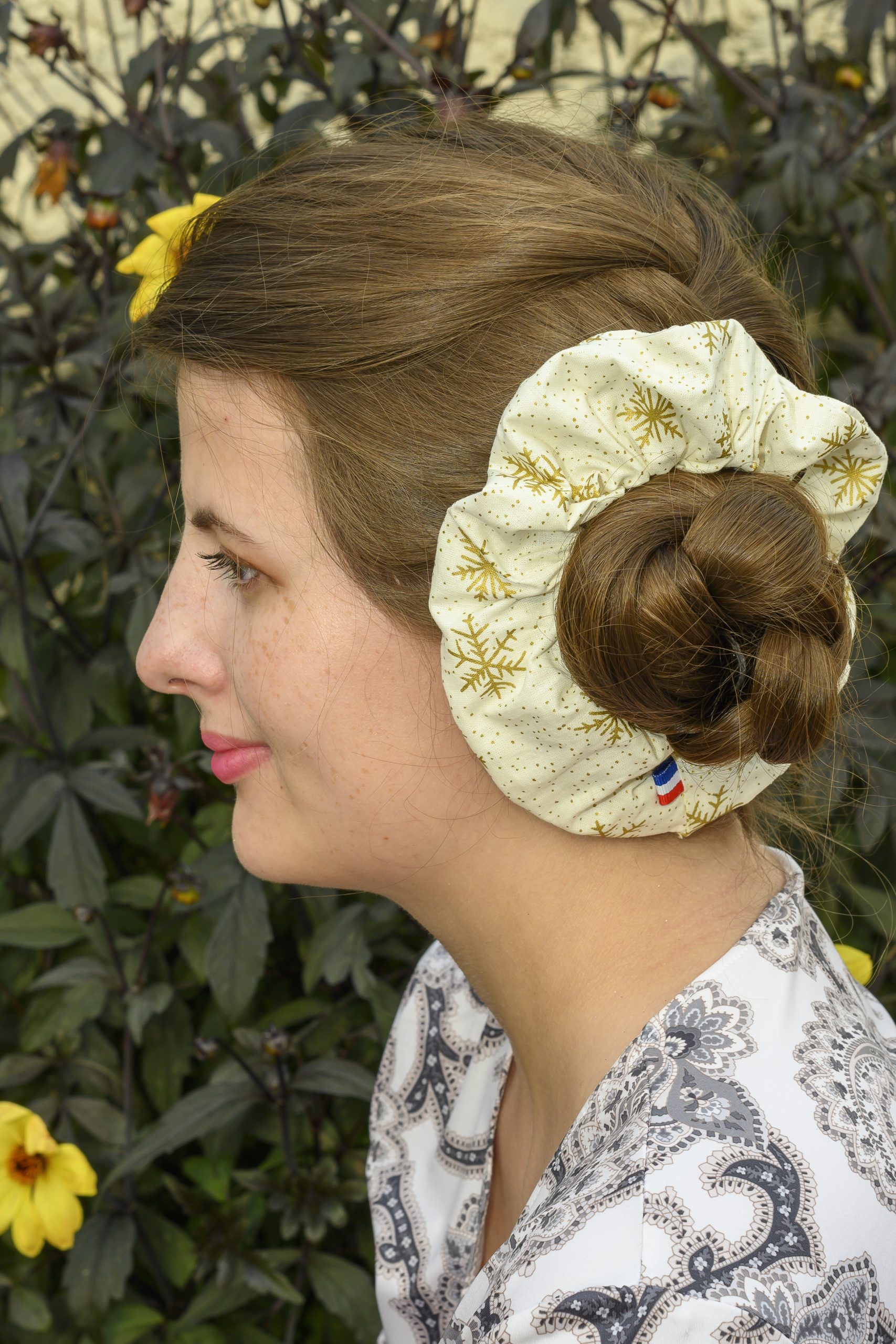 chouchou cheveux noel made in france