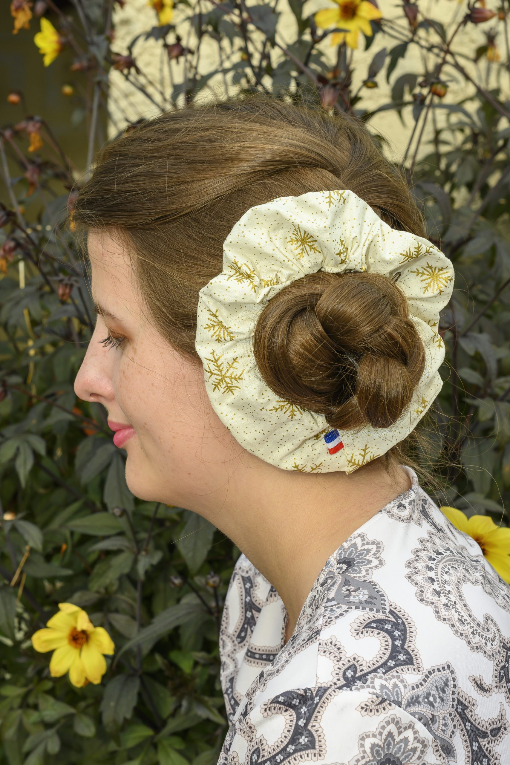 chouchou cheveux noel made in france