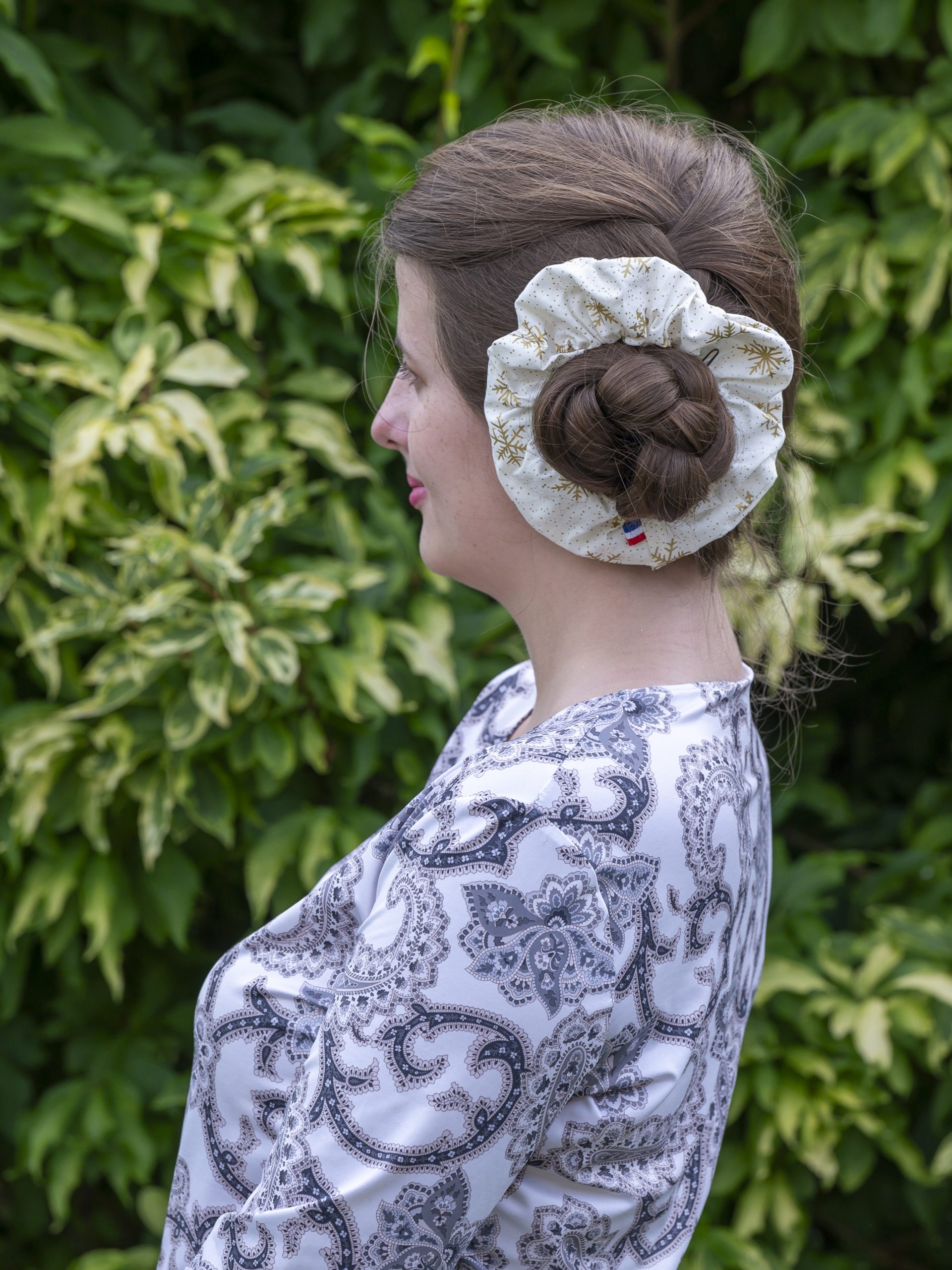 chouchou cheveux noel made in france