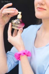 chouchou cheveux made in france lycra rose