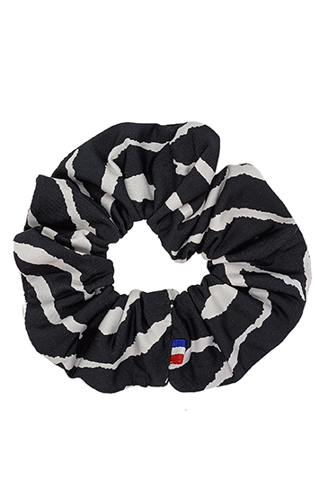 chouchou cheveux made in france lycra imprimé zèbre