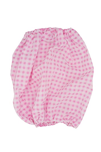 snood Made in France pour chien en coton vichy rose