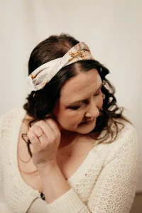 bandeau cheveux made in france jaune clair