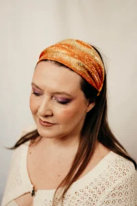 bandeau cheveux made in france orange