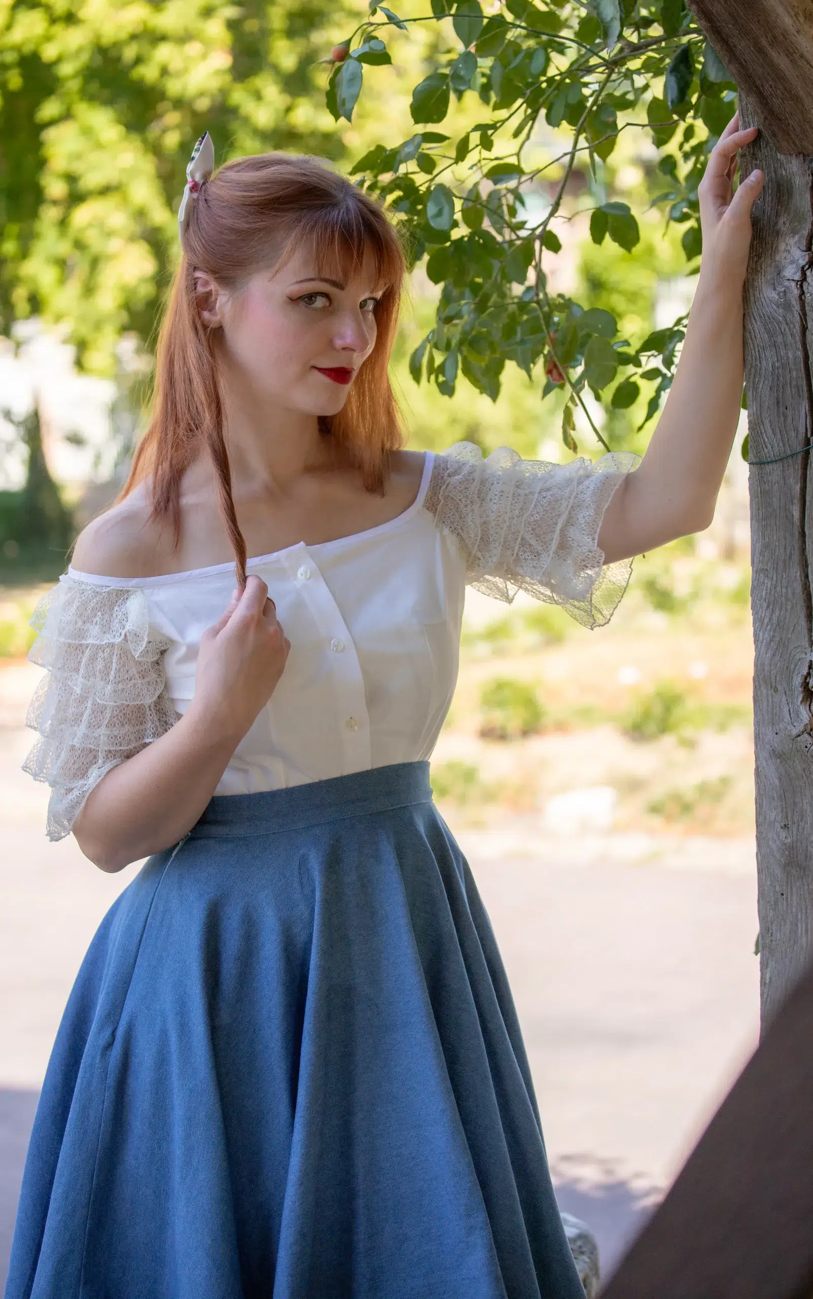 chemisier Marie-Antoinette femme Made in France coton ivoire
